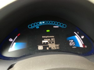 My LEAF's odometer showing 22,222 miles