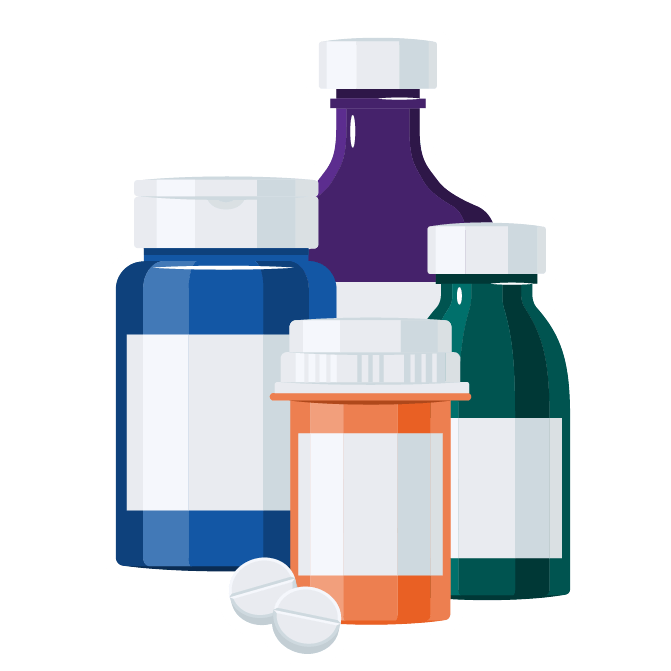 medication bottles icon