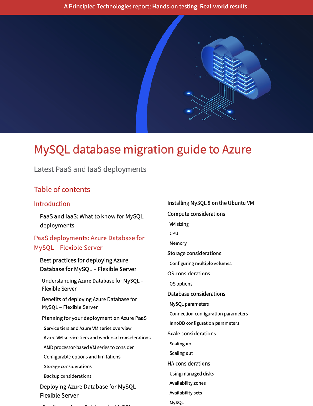 MySQL database migration guide to Azure